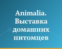 Animalia. Выставка домашних питомцев